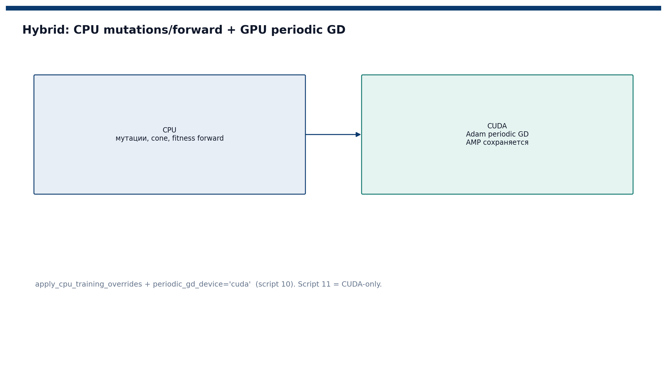 Hybrid CPU/GPU
